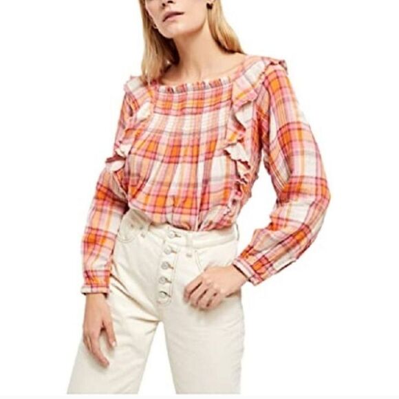 WE THE FREE 'Siena' Plaid Top - Picture 2 of 14
